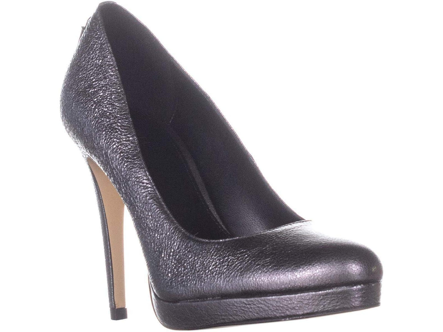 Michael Kors Antoinette Couro Fechado Clássico Scarpin Feminino Prata Tamanho 9 M