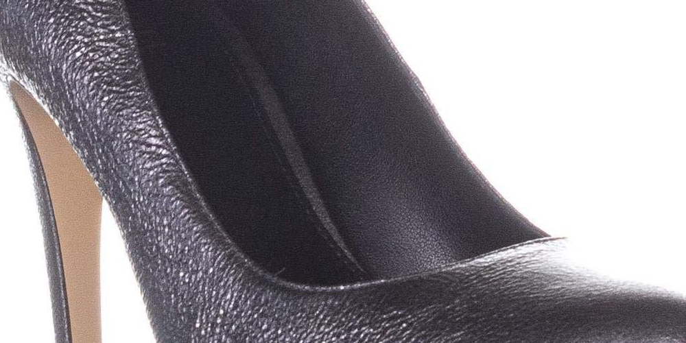 Michael Kors Antoinette Couro Fechado Clássico Scarpin Feminino Prata Tamanho 9 M