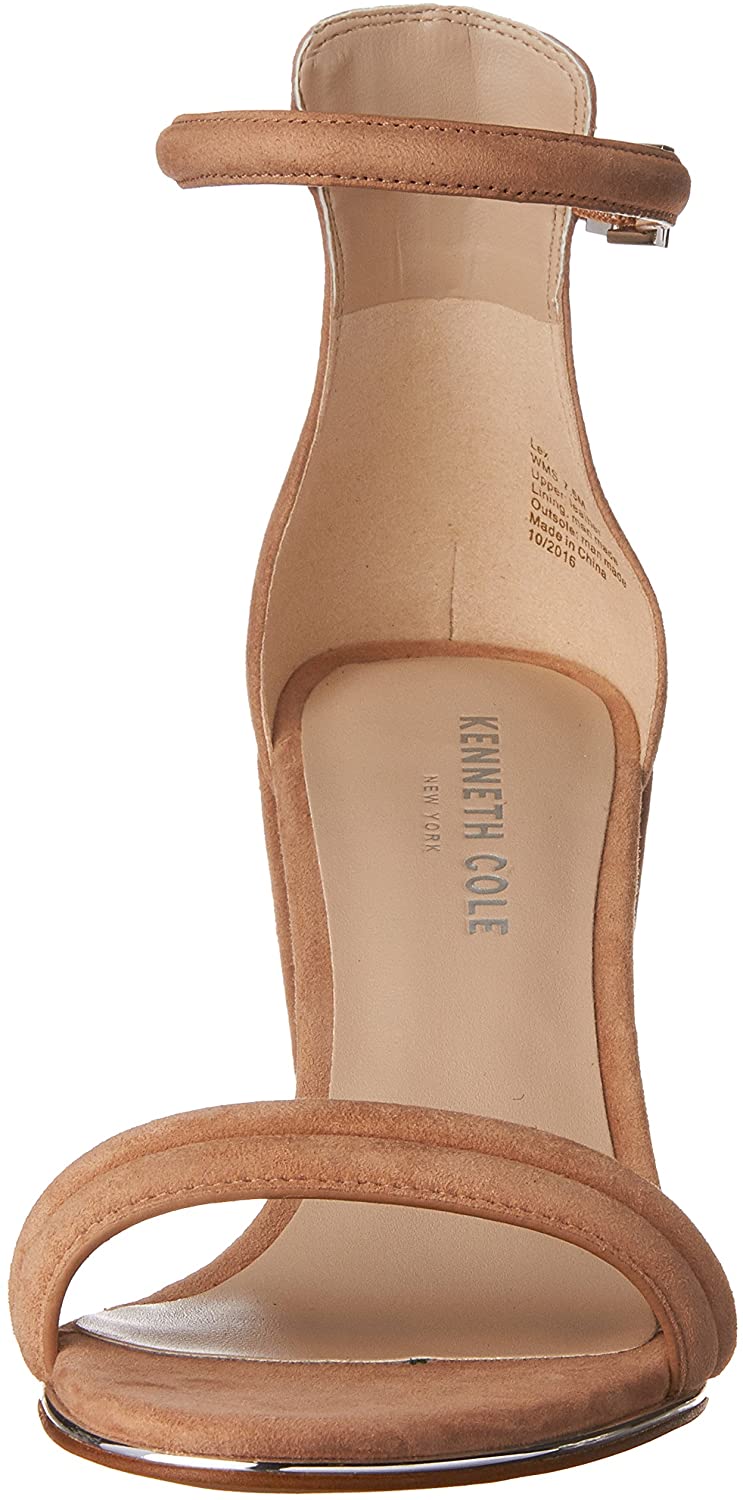 Sandália de salto Lex Kenneth Cole feminina marrom tamanho 6 M