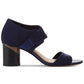 Sandálias femininas casuais DKNY Penny Open Toe com tira no tornozelo, tamanho 9, azul