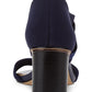 Sandálias femininas casuais DKNY Penny Open Toe com tira no tornozelo, tamanho 9, azul