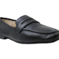 American Rag Mocassim Feminino Cammie Couro Biqueira Fechada Preto Tamanho 6,5 M