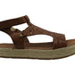 Sandálias femininas Bare Traps Bernedette com tiras em T, bico aberto, casual, pretas, tamanho 8 M