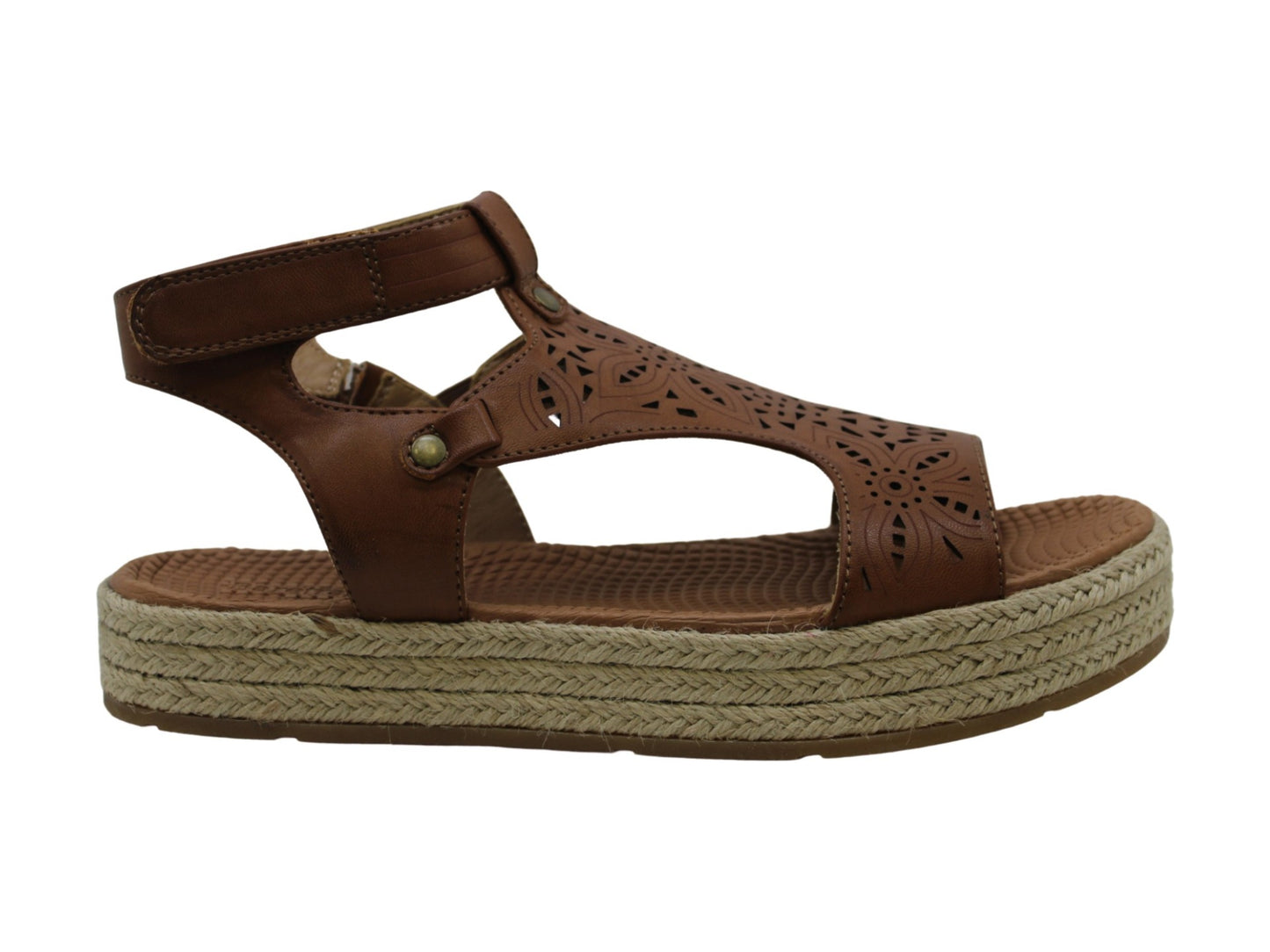 Sandálias femininas Bare Traps Bernedette com tiras em T, bico aberto, casual, pretas, tamanho 8 M