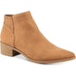 Botas femininas American Rag Tori Fabric bico fino tornozelo fashion marrom tamanho 9,5 m