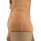 Botas femininas American Rag Tori Fabric bico fino tornozelo fashion marrom tamanho 9,5 m
