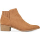 Botas femininas American Rag Tori Fabric bico fino tornozelo fashion marrom tamanho 9,5 m