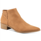 Botas femininas American Rag Tori Fabric bico fino tornozelo fashion marrom tamanho 9,5 m