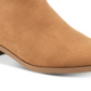 Botas femininas American Rag Tori Fabric bico fino tornozelo fashion marrom tamanho 9,5 m