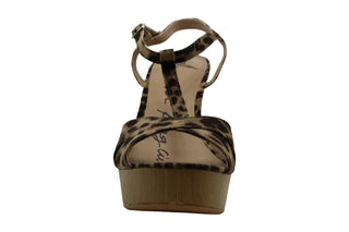 American Rag Sapatos femininos Jamie com estampa de tiras e plataforma marrom, tamanho 9 M