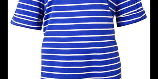 Blusa de malha listrada com decote canoa feminina American Rag, marrom, tamanho 9,5 M