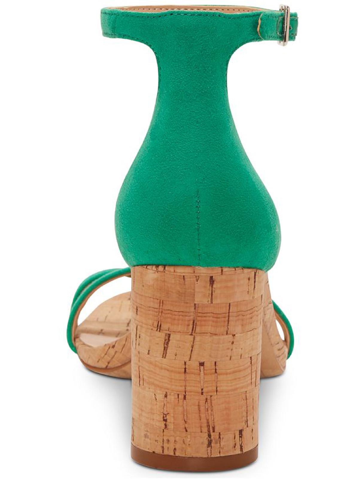 INC International Concepts Wanada feminino com bico aberto e tira no tornozelo, calçado clássico verde, tamanho 9,5 M-WC