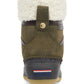Tommy Hilfiger Rian 2 Botas Femininas de Cano Médio com Biqueira Fechada e Pele Sintética para Clima Frio, Verde, Tamanho 6 M