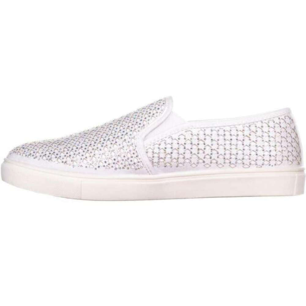 Material Girl Tênis Feminino Cano Baixo Meidyth Slip-on Branco Tamanho 5,5 M