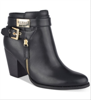 Botas Guess Gather em couro preto tamanho 7,5 M