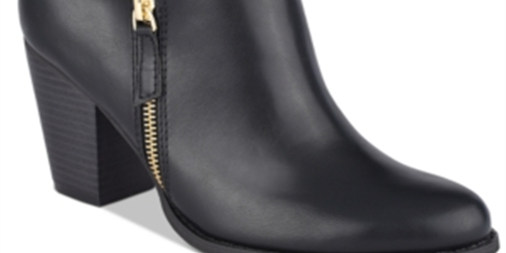 Botas Guess Gather em couro preto tamanho 7,5 M