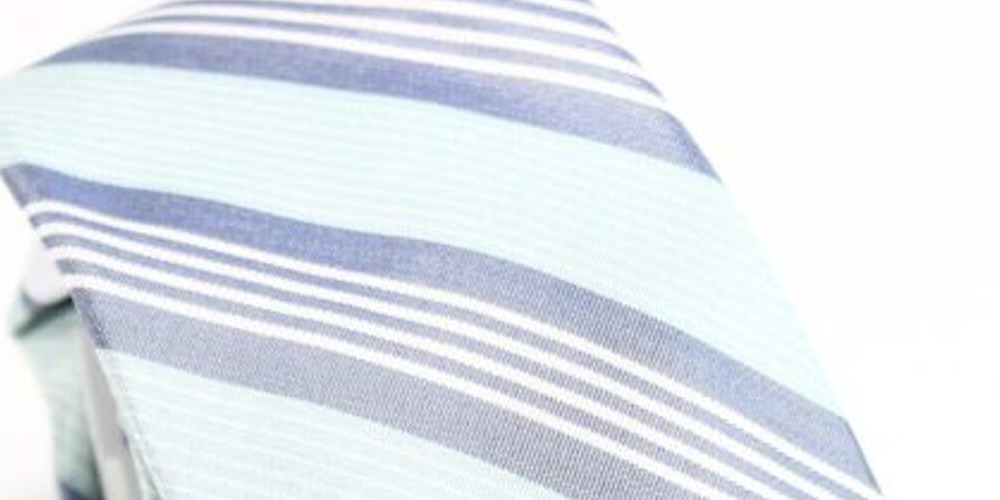 Gravata clássica listrada regimental masculina RYAN SEACREST, azul-marinho, tamanho único