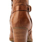 Botas Baretraps Launa Femininas Couro Sintético Salto Bloco Marrom Tamanho 5,5 M