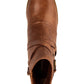 Botas Baretraps Launa Femininas Couro Sintético Salto Bloco Marrom Tamanho 5,5 M