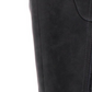 Botas femininas Guss Haydin Almond Toe até o joelho, tamanho 6,5 M, cinza