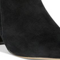 INC International Concepts Botas femininas com salto bloco e biqueira amendoada Floriann, com amortecimento e zíper, tamanho 9,5 M, vermelho, lava