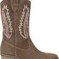 Bota feminina White Mountain Caraway Cowgirl em couro marrom, tamanho 6,5 M