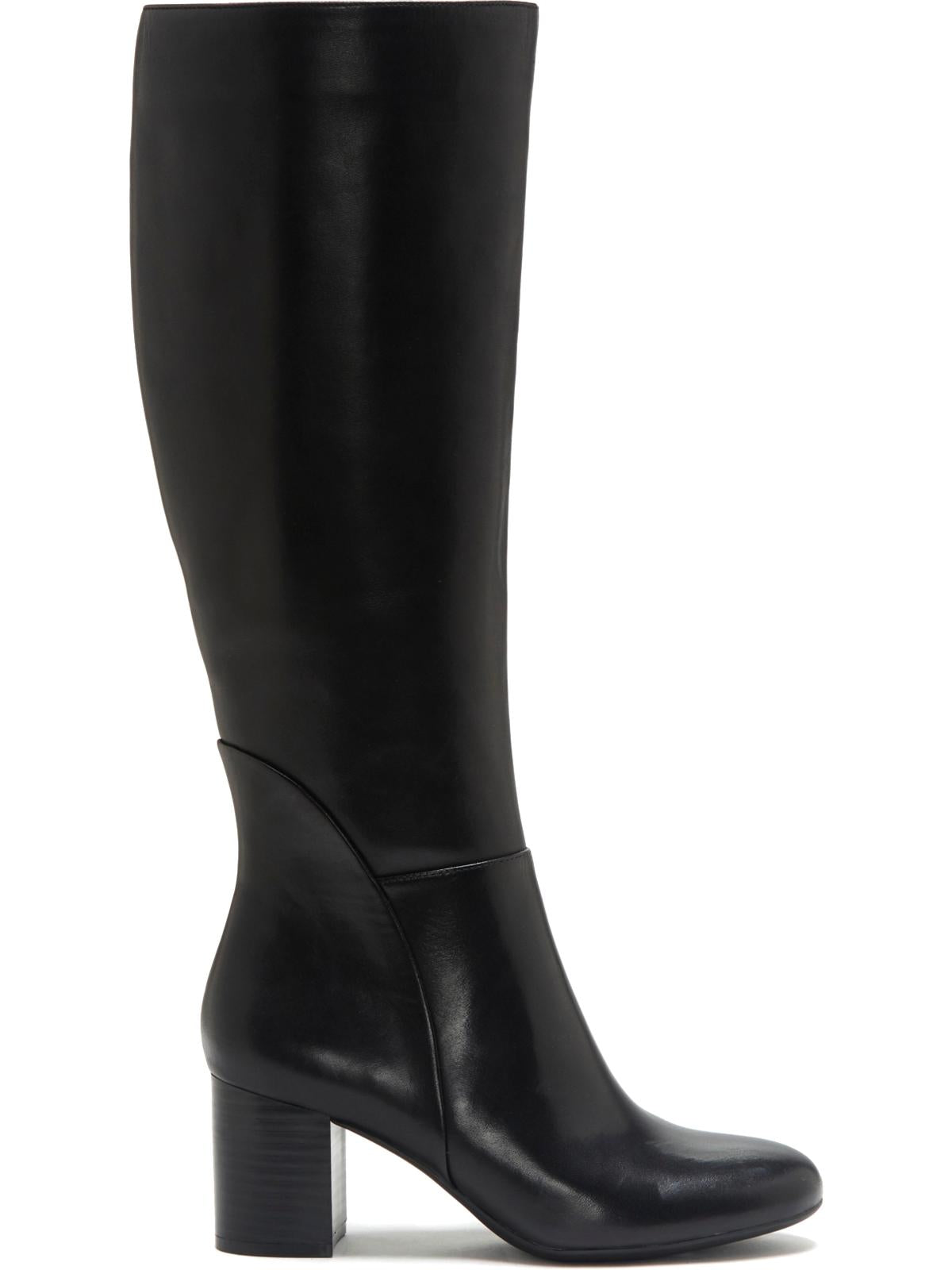 INC International Concepts Botas sociais femininas Radella Wide Calf, sapatos pretos, tamanho 9,5M-WC