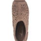 American Rag Feminino Bico Redondo Salto Bloco Zíper Couro Shootie Marrom Tamanho 11 M