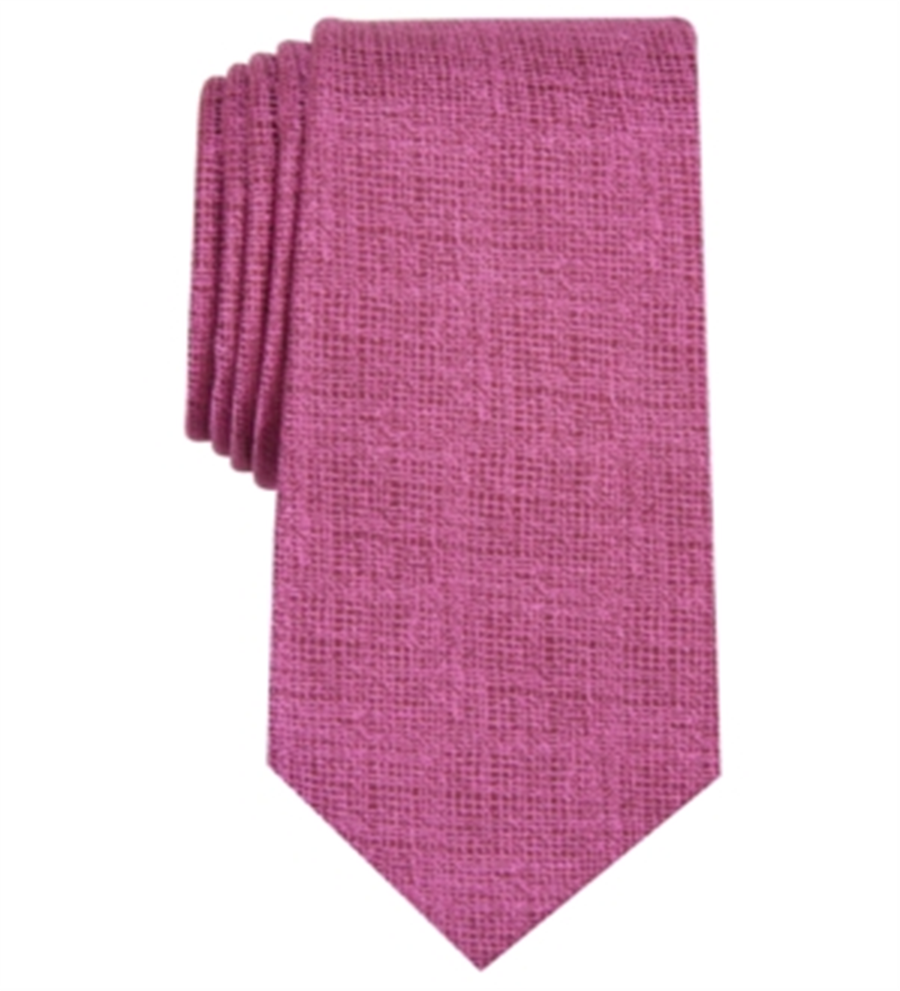 Gravata borboleta quadrada de bolso de cetim Kelsey masculina Alfani rosa tamanho único