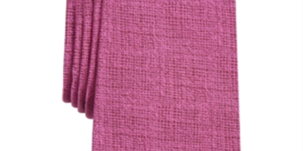 Gravata borboleta quadrada de bolso de cetim Kelsey masculina Alfani rosa tamanho único
