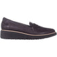 Clarks Sharon Gracie Couro Mocassim Fechado Feminino Roxo Tamanho 5 M