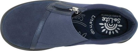 Easy Street Dreamy Comfort Slip-on Feminino Azul Tamanho 10 W