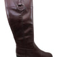 Botas femininas Alfani Bexleyy de couro com bico amendoado e cano médio, tamanho 11 M, vermelhas