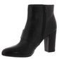 Botas femininas Anne Klein Novo Leather Almond Toe Fashion, pretas, tamanho 5M