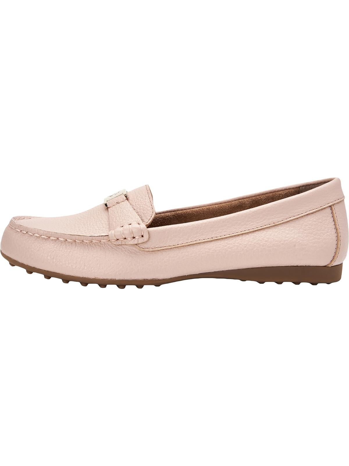 Giani Bernini Mocassim Feminino Croc Hardware Detalhe Arch Support Comfort Dailyn Slip On Couro Rosa Tamanho 8 M