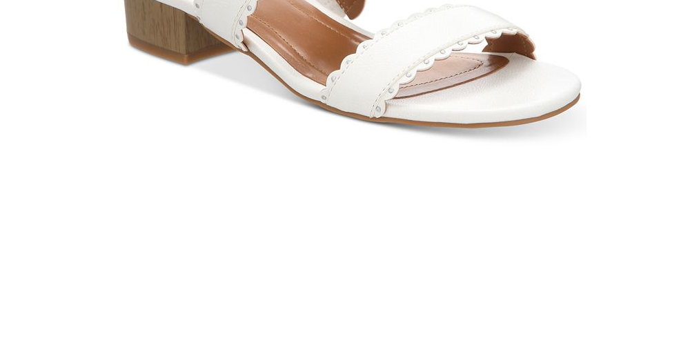 Sandálias femininas de salto bloco Martinee da Style &amp; Co, azuis, tamanho 9 M