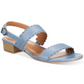 Sandálias femininas de salto bloco Martinee da Style &amp; Co, azuis, tamanho 9 M
