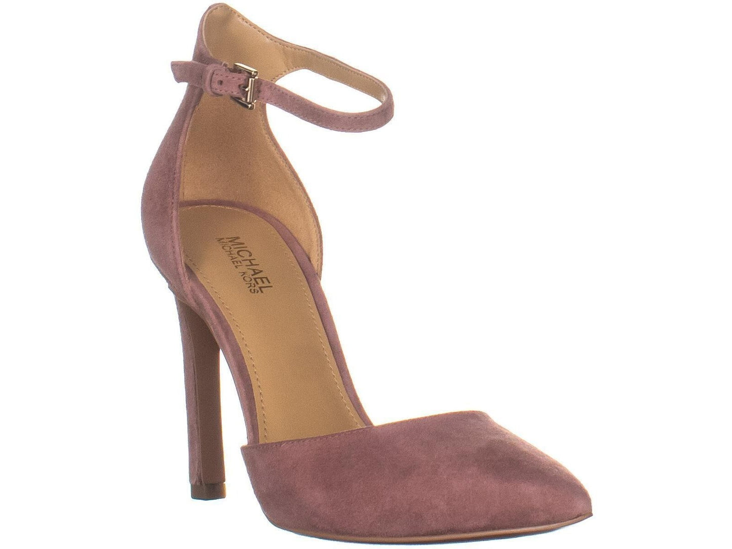 Michael Kors Scarpin Feminino de Couro com Bico Fino e Ocasião Especial Marrom Tamanho 6,5M