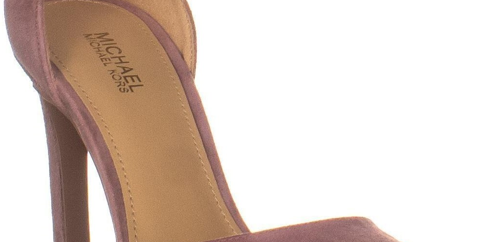 Michael Kors Scarpin Feminino de Couro com Bico Fino e Ocasião Especial Marrom Tamanho 6,5M