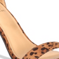 Material Girl Blaire Sandálias Femininas de Duas Peças Leopardo Tamanho 5,5 M