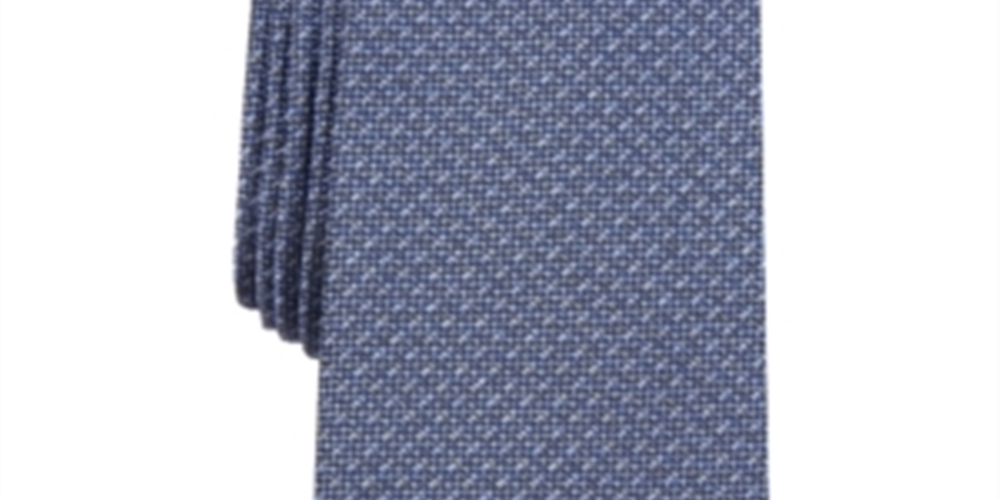 Gravata de pescoço social masculina Alfani Nolan Silk Blend azul tamanho único