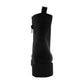 Botas de combate femininas XOXO Elmhurst de couro, bico redondo, pretas, tamanho 7,5