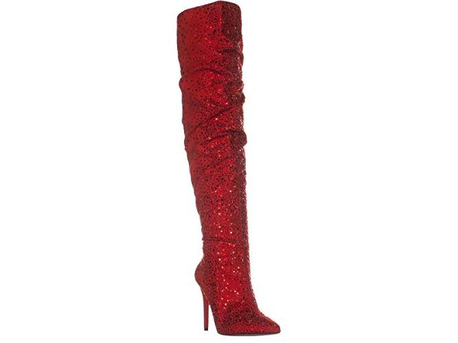 Jessica Simpson Feminino Luxella Tecido Bico Fino Acima do Joelho Vermelho Tamanho 6M