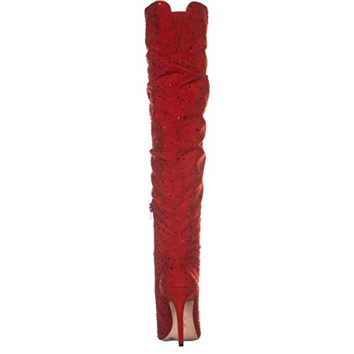 Jessica Simpson Feminino Luxella Tecido Bico Fino Acima do Joelho Vermelho Tamanho 6M