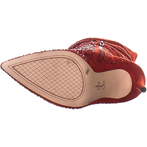 Jessica Simpson Feminino Luxella Tecido Bico Fino Acima do Joelho Vermelho Tamanho 6M