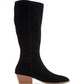 Estilo &amp; Co. Izalea Couro Feminino Biqueira Amêndoa Joelho Alto Moda Preto Tamanho 8 M
