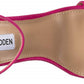 Sandálias femininas Steve Madden Carrson com tira no tornozelo, rosa, tamanho 9,5 M