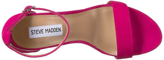 Sandálias femininas Steve Madden Carrson com tira no tornozelo, rosa, tamanho 9,5 M