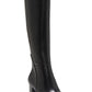 Botas sociais femininas Radella Wide Calf da INC International Concepts, pretas, tamanho 7,5 m