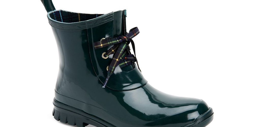 Botas de chuva Charter Club Traynor pretas tamanho 10 M